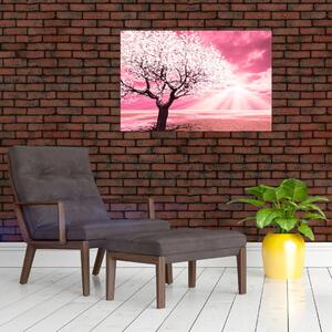 Tabloul cu pomul roz (90x60 cm)