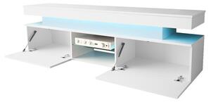 Set mobilier living Lesteralo I (Negru + lucios negru) (cu iluminat LED). 1105960