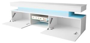 Set mobilier living Lesteralo I (Negru + lucios negru) (cu iluminat LED). 1105960