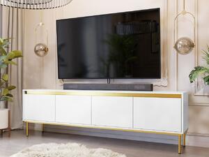 Z0ND0 Dulap TV Gelean 4D (Alb + auriu) . 1106218