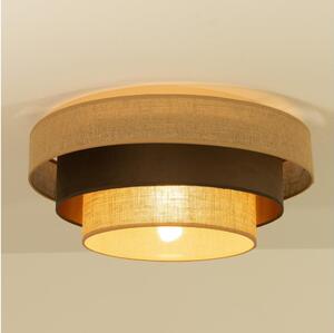 Plafonieră WENTA 1xE27/60W/230V, diam. 50 cm, iută/maro
