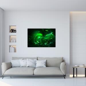 Tablou - abstracție verde (90x60 cm)