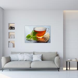 Tablou cu ceașca cu ceai (90x60 cm)