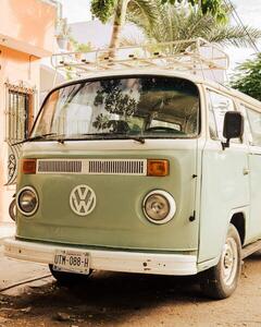 Fotografie A Volkswagen van, in Tulum, Quintana Roo, Mexico, Bilous, Jon