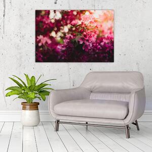 Tablou cu florile tufișului înflorit (90x60 cm)
