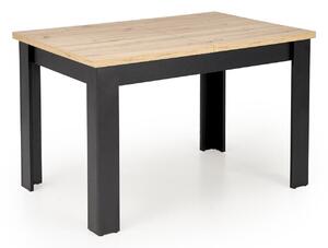 Masă Houston 1714Stejar artizan, Negru, 8x8x12cm, ExtensieExtensie, PAL laminat, PAL laminat