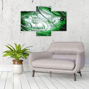 Tabloul abstract verde (90x60 cm)