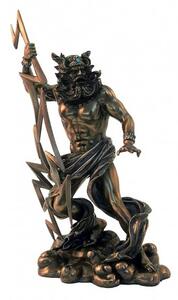 Statueta rasina si bronz Zeus