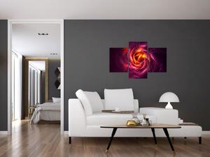 Tabloul cu abstracțiune modernă care luminează (90x60 cm)