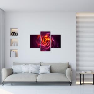 Tabloul cu abstracțiune modernă care luminează (90x60 cm)