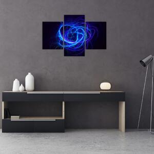 Tabloul cu ghem albastru abstract (90x60 cm)