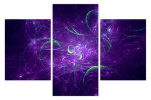 Tablou -abstracție violetă (90x60 cm)