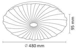 Plafonier LED dimabil FLOWER 36W 230V cu telecomandă