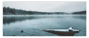 Tablou - lacul nordic înghețat (120x50 cm)