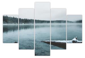 Tablou - lacul nordic înghețat (150x105 cm)