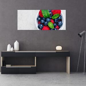 Tablou - bol cu fructe de pădure (120x50 cm)