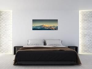 Tablou - vârfuri de munți (120x50 cm)