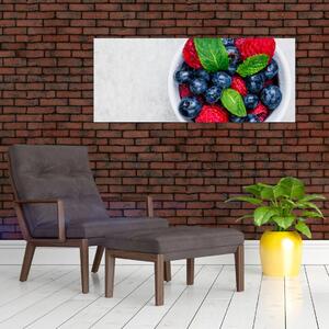Tablou - bol cu fructe de pădure (120x50 cm)