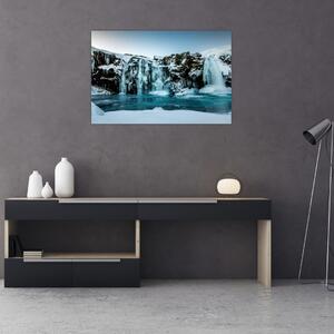 Tablou cu cascade înghețate (90x60 cm)