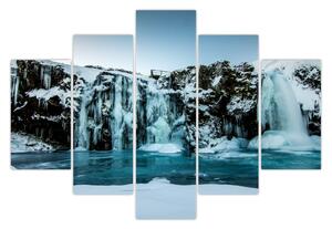 Tablou cu cascade înghețate (150x105 cm)