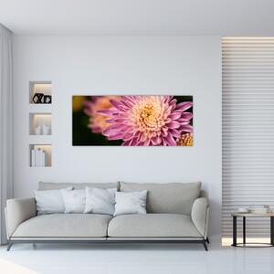 Tablou detailat cu flori (120x50 cm)