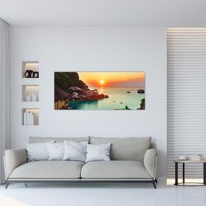 Tablou cu plaja frumoasă (120x50 cm)