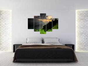 Tablou - peisaj montan verde (150x105 cm)