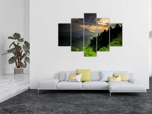 Tablou - peisaj montan verde (150x105 cm)
