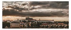 Tablou Castelului Praga în amurg (120x50 cm)