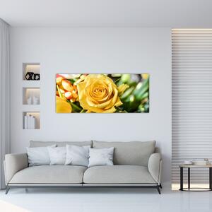 Tablou cu trandafir (120x50 cm)