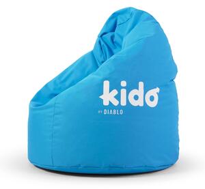 Fotoliul tip puf Kido by Diablo pentru copii: albastru