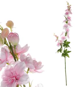 Floare artificială Delphinium roz deschis, 70 x 8 cm