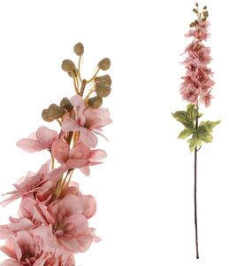 Floare artificială Delphinium roz pal, 87 x 13 cm