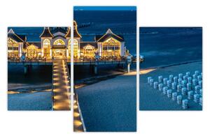 Tablou - hotel pe plajă (90x60 cm)