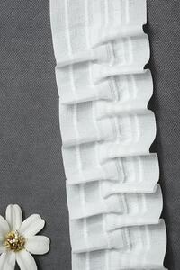 Set draperii catifea 2 x 150 cm si perdea voal alb 400 cm, Carin, cu rejansa din bumbac tip fagure