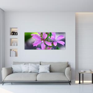 Tablou cu floarea detailat (120x50 cm)