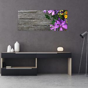 Tablou - flori de câmp (120x50 cm)