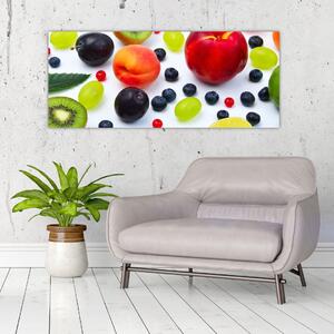 Tablou - fructe cu picături de apă (120x50 cm)