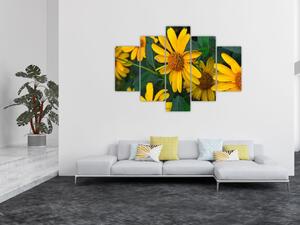 Tablou cu flori galbene (150x105 cm)