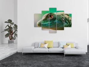 Tablou detailat cu o șopârlă (150x105 cm)