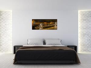 Tablou orașului nocturn (120x50 cm)
