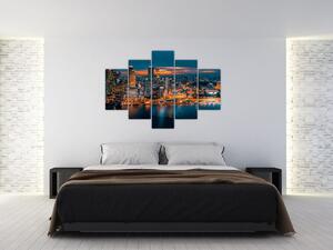 Tablou orașului nocturn (150x105 cm)