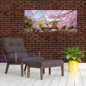 Tablou cu cireș japonez (120x50 cm)