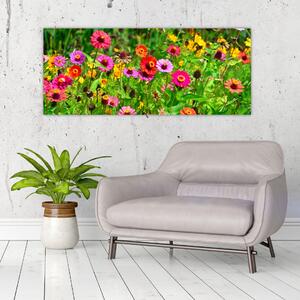 Tablou cu flori de luncă (120x50 cm)