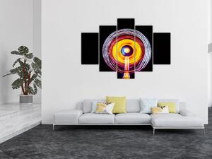 Tablou cu lumini în cerc (150x105 cm)