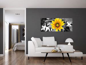 Tablou cu floare galbenă (120x50 cm)