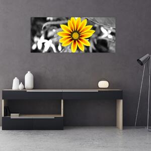 Tablou cu floare galbenă (120x50 cm)