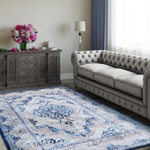 Covor albastru elegant în stil vintage Lăţime: 80 cm | Lungime: 150 cm