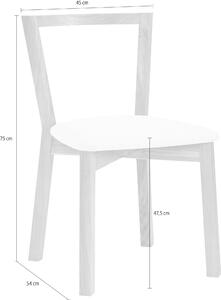 Woodman Set 2 scaune Edda bej 45/54/75 cm