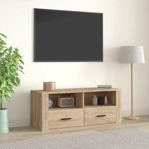 Comodă TV, stejar sonoma, 100x35x40 cm, lemn prelucrat